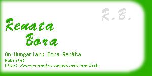 renata bora business card